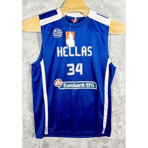 NWT Giannis Antetokounmpo #34 Hellas Greece Jersey Mens XL‎ NBA
